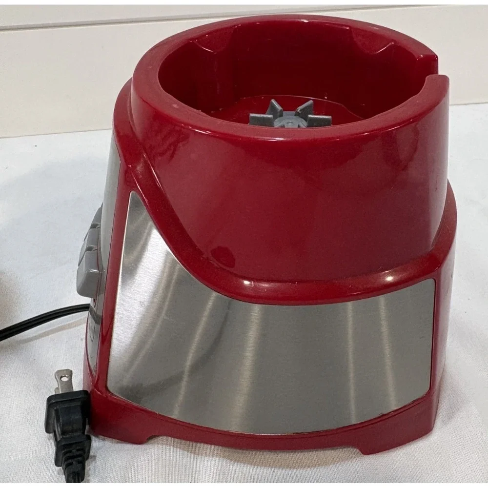 Hamilton Beach Red Blender Motor Base Only Tested Working Model 58147 Series